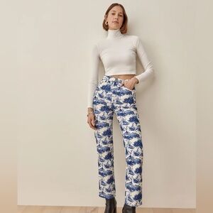 Reformation Pastoral High Rise Straight Jean